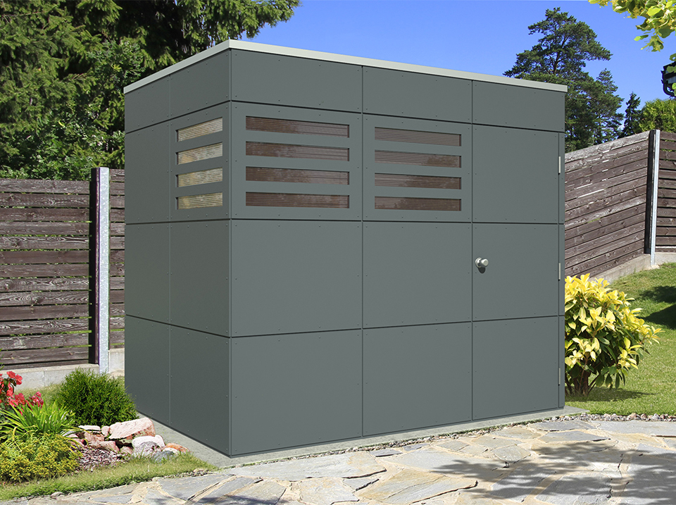 cabane de jardin toit plat