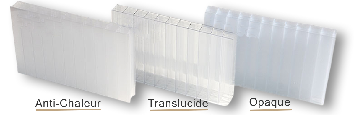 plaques polycarbonates pergola alu