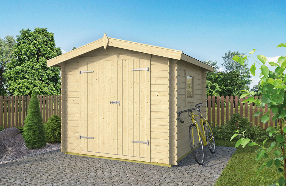 abri de jardin double pente