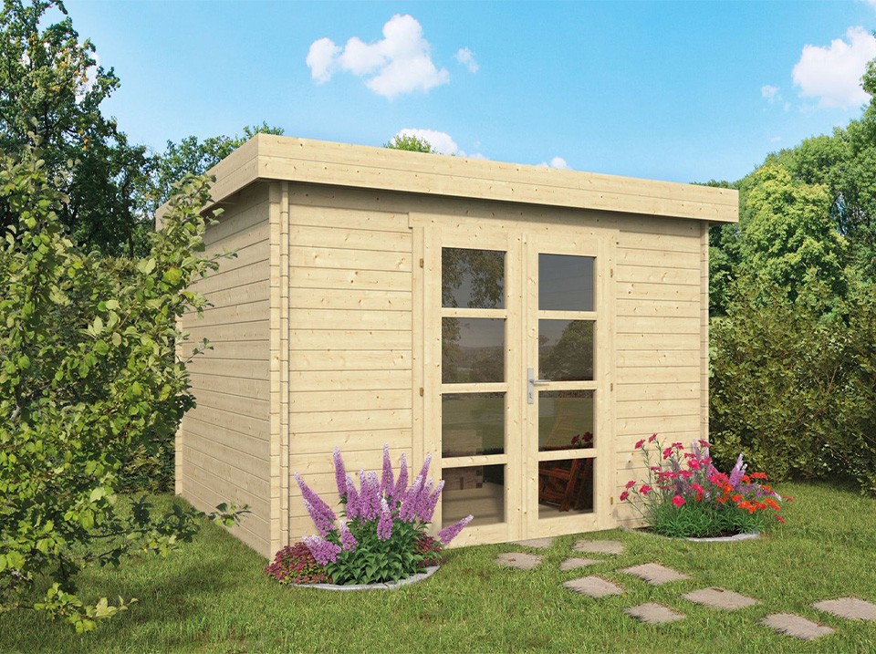 abri de jardin cubique moderne