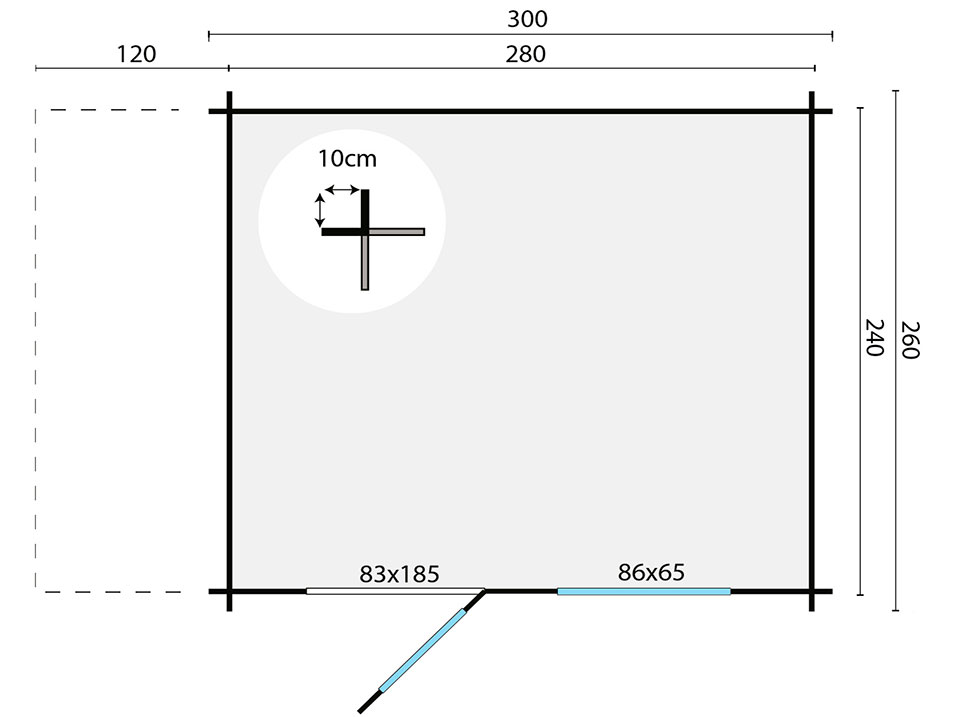 plan abri de jardin avec appentis