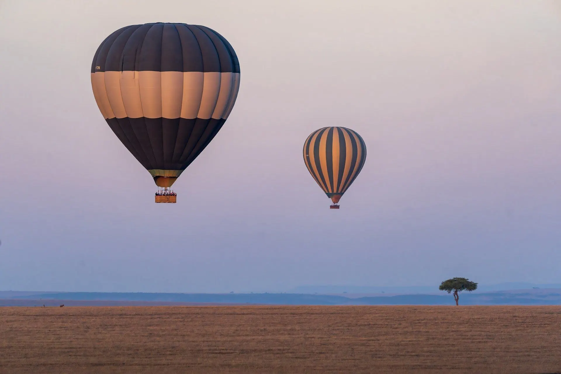 hot air ballon safari at serengeti