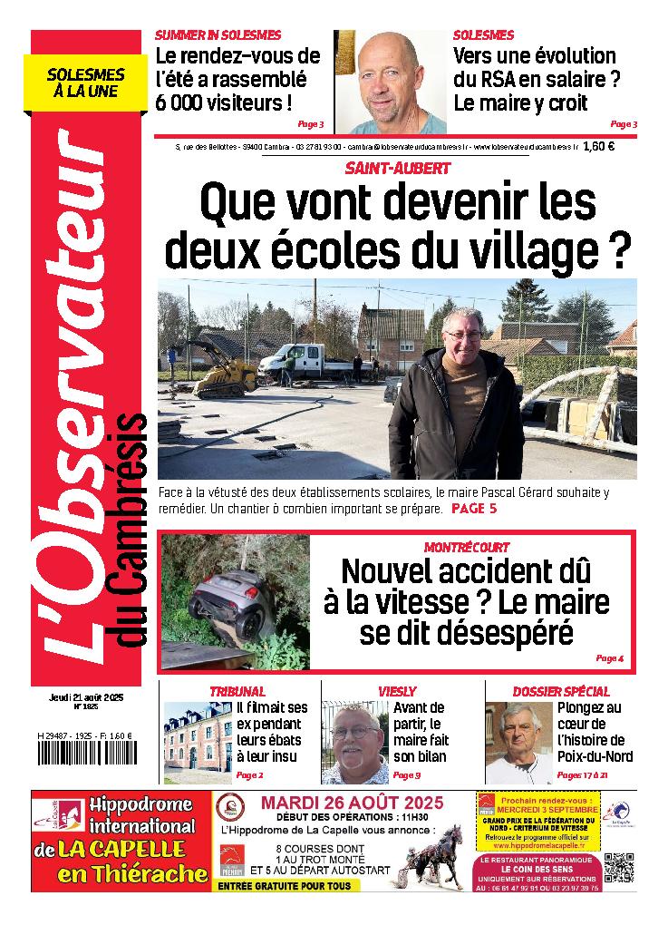 Couverture du dernier journal sorti
