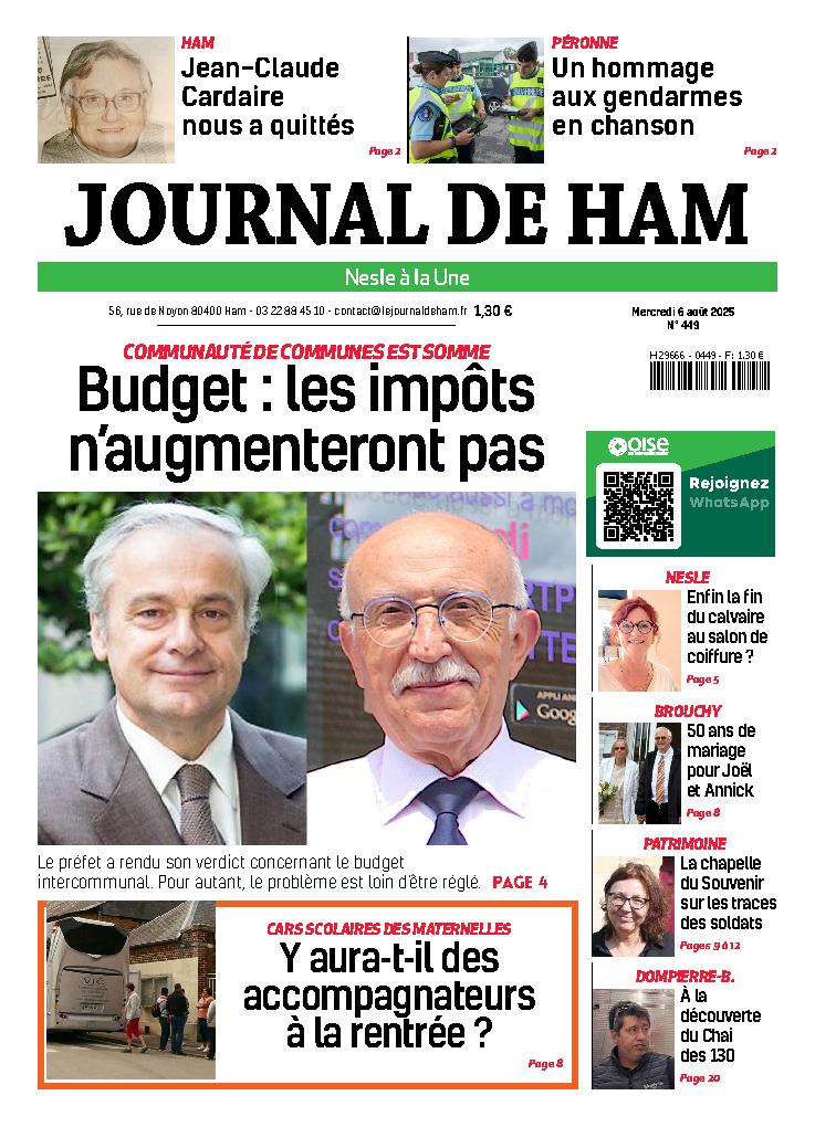 Couverture du dernier journal sorti