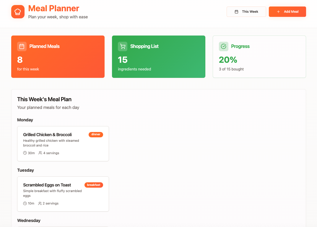 Meal Planner & Grocery List thumbnail