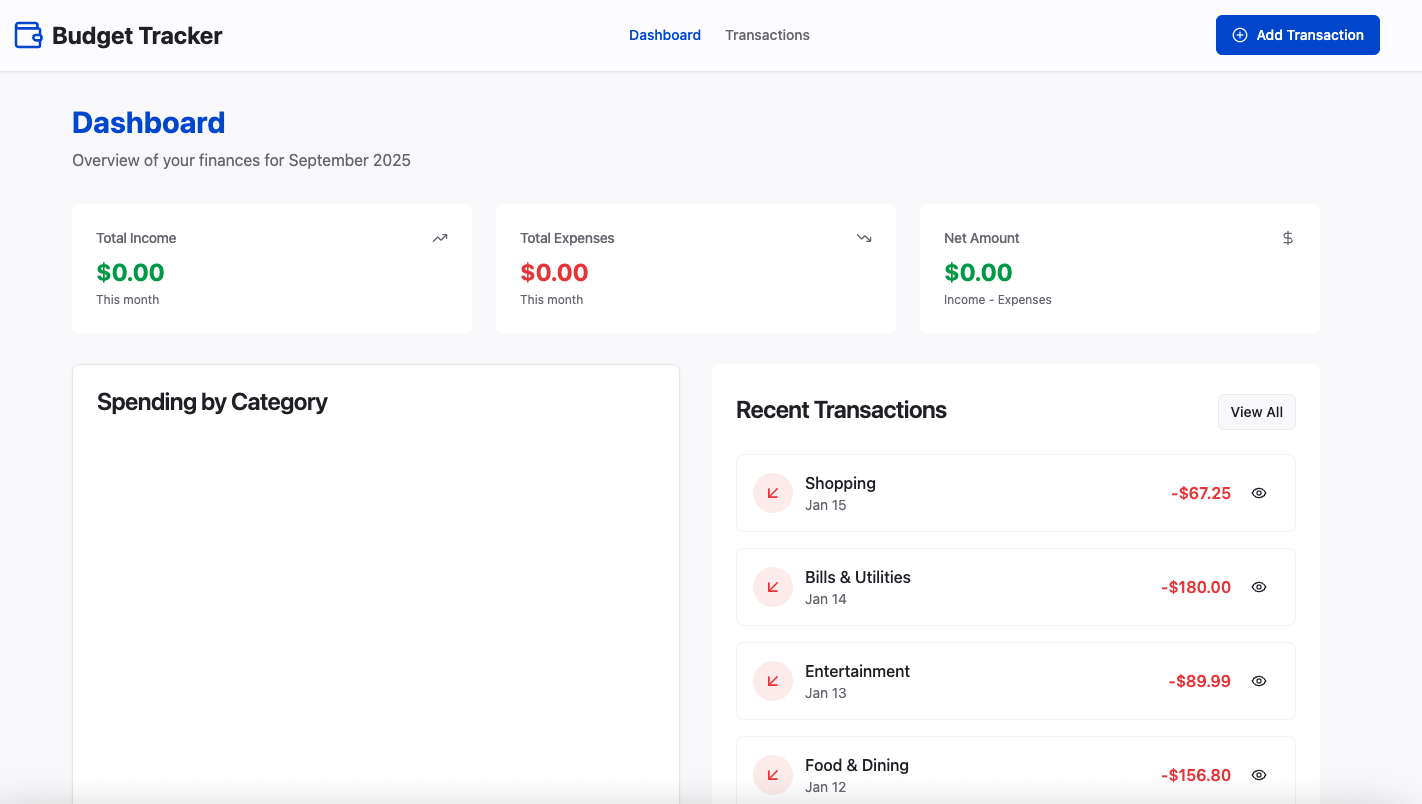 Personal Budget Tracker thumbnail
