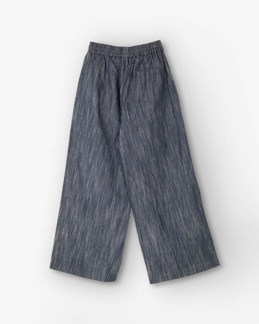 Image du produit 2: Pantalon large en chambray lin-coton