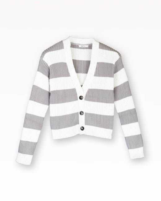 Product image: Sequin Stripe Rib Cardigan