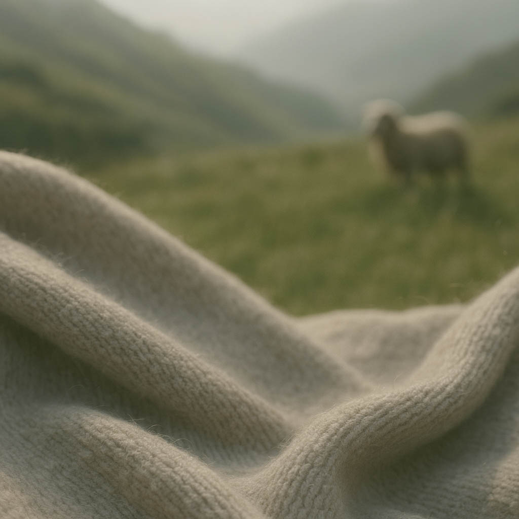 Natural wool fibres