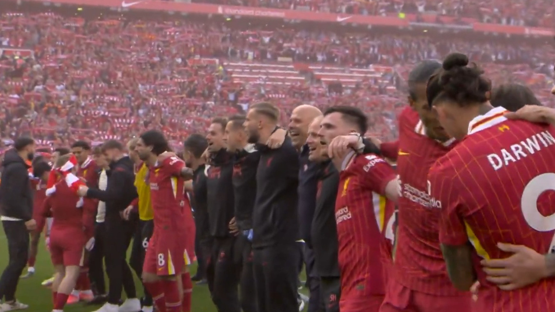 Liverpool em festa ao conquistar o vigésimo título da Premier League