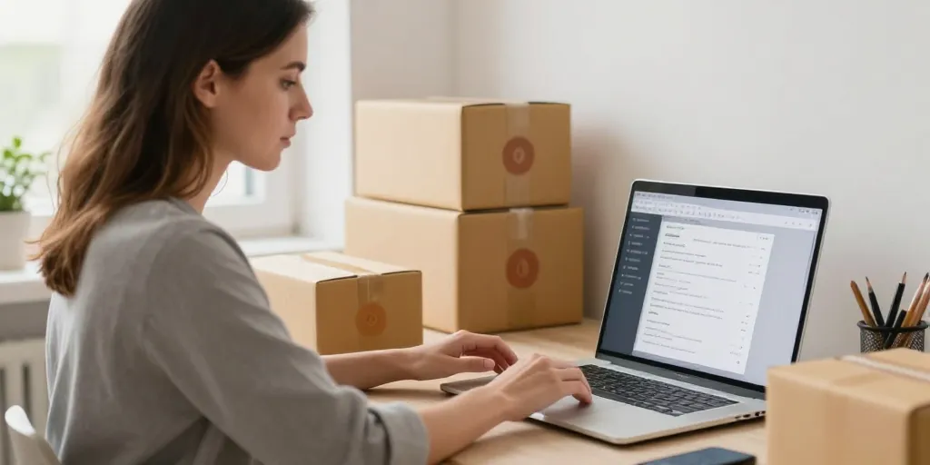 travailler à domicile emballage