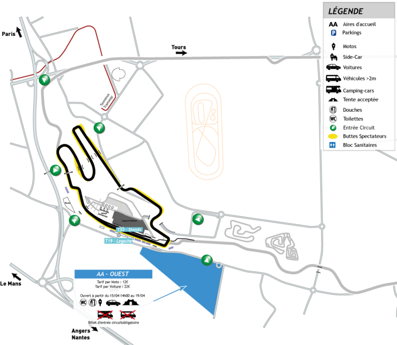 Seat plan (AIRE D ACCUEIL EXTERNE, EXTERNAL CAMPSITE)
