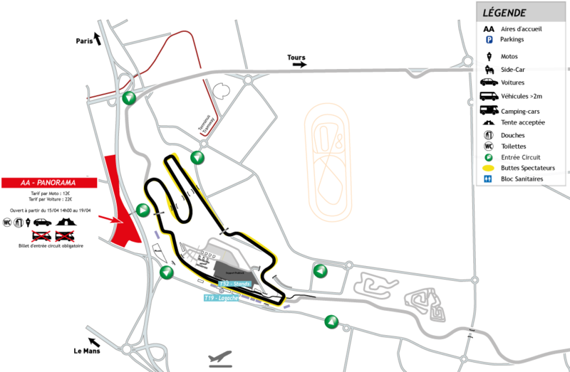 Seat plan (AIRE D ACCUEIL EXTERNE, EXTERNAL CAMPSITE)