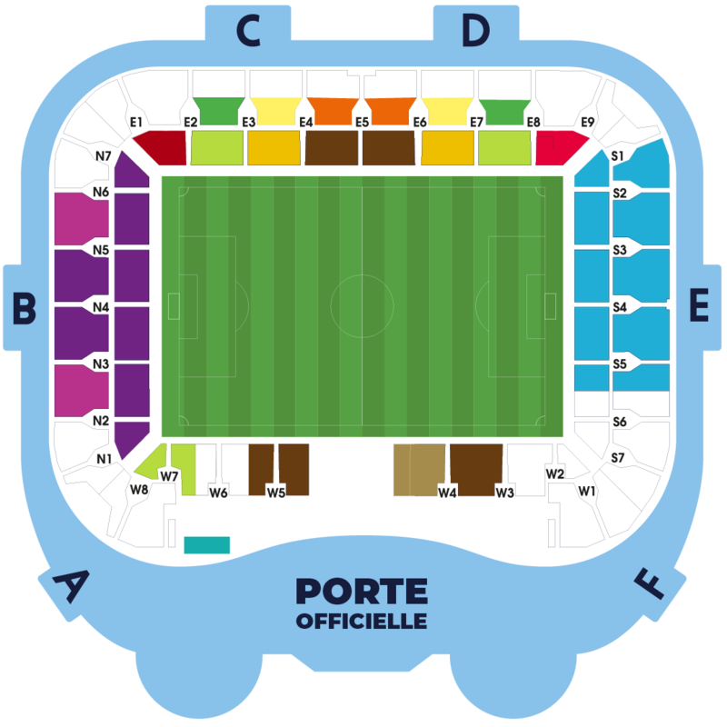 Seat plan (Stade CMA CGM Océane)
