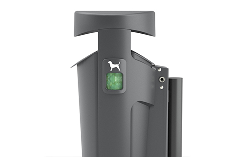 Plastic bag dispenser for dog excrement