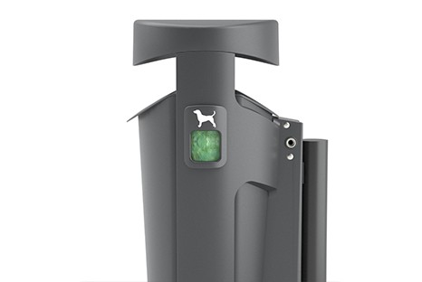 Plastic bag dispenser for dog excrement