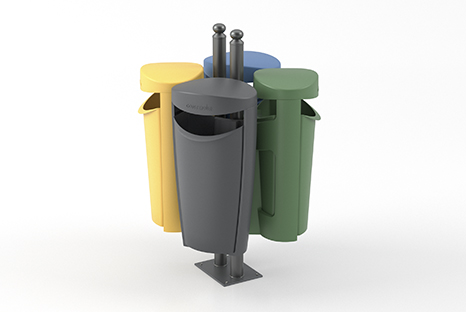 OMEGA 50 L Litter Bin Island