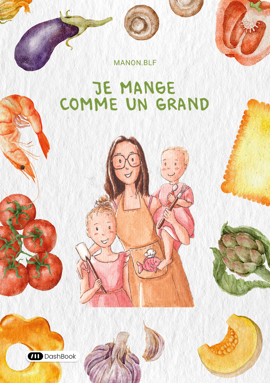 book card cover - Je mange comme un grand