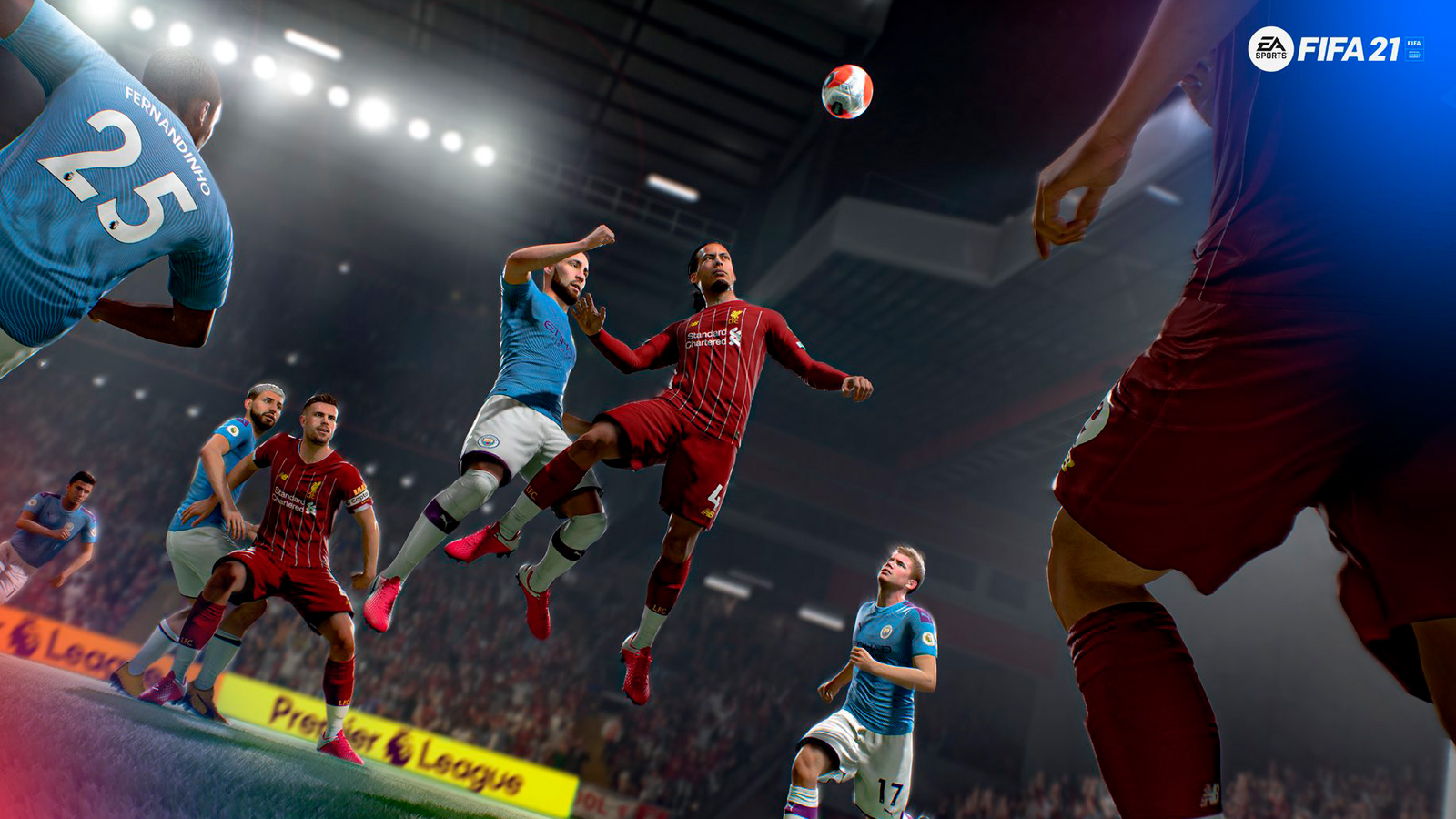 Liverpool y Manchester City en FIFA 21