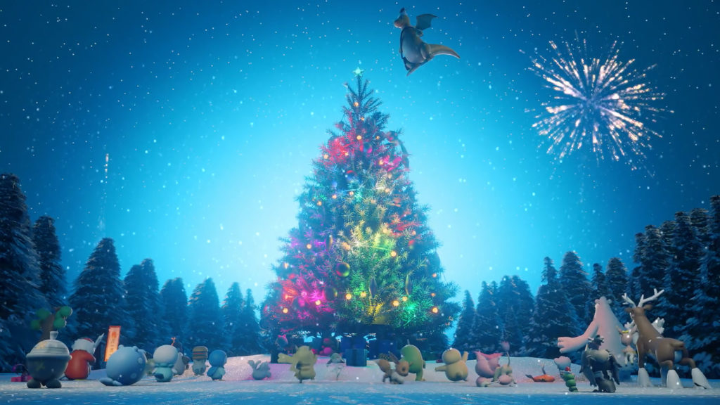 Captura del corto de navidad de Pokémon