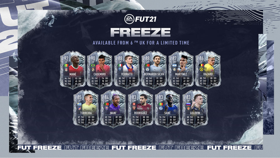 Cartas FIFA 21 Freeze