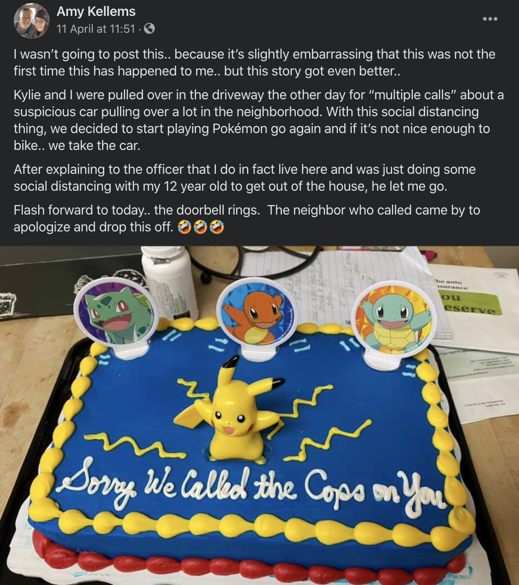 Un Voisin S Excuse En Offrant Un Gateau A Des Joueuses De Pokemon Go Dexerto Fr