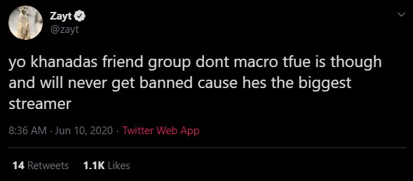 Zayt Accuse Tfue De Tricheur Sur Fortnite A Cause Des Macros Dexerto Fr