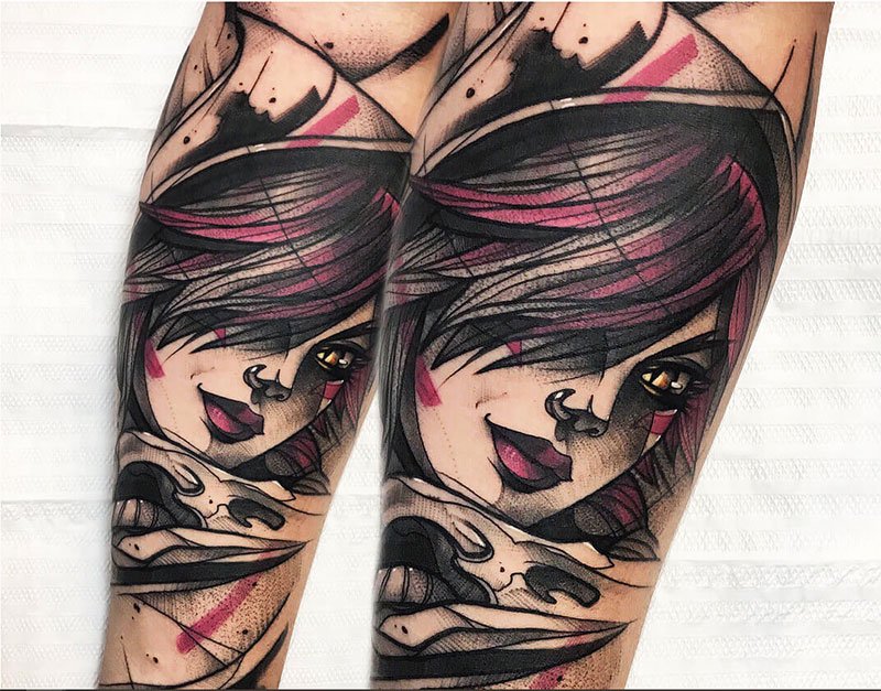 Tatouage Xayah League of Legends