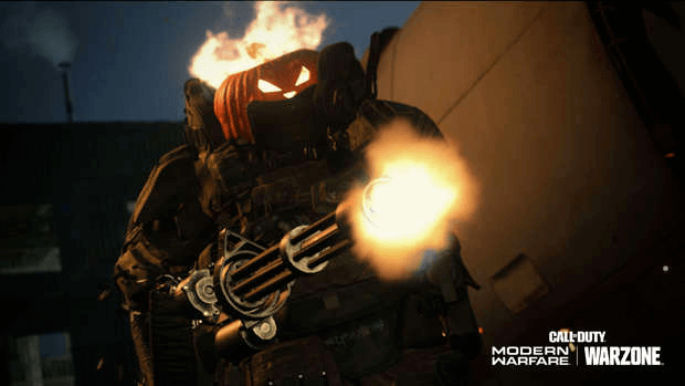 CoD Modern Warfare Halloween tête de citrouille