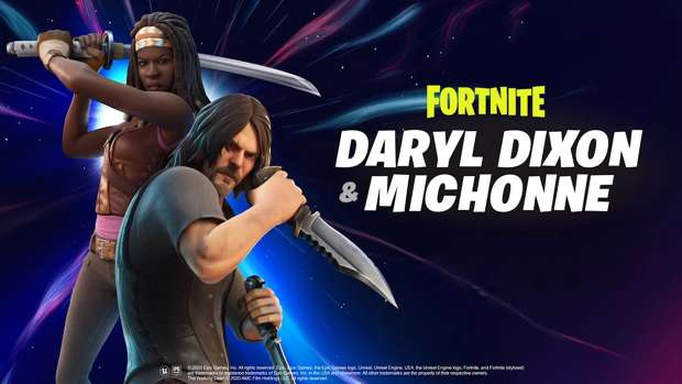 skins Michonne Daryl The Walking Dead Fortnite