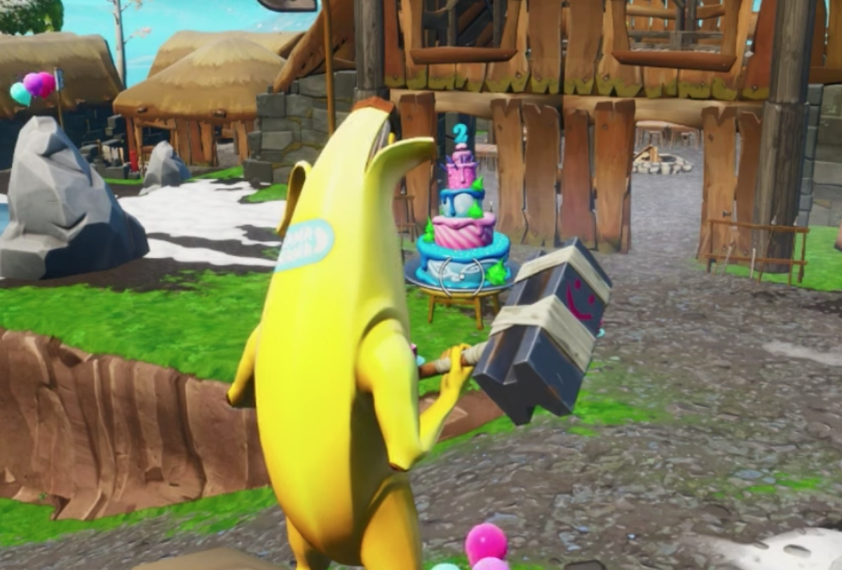 Danser Devant Differents Gateaux D Anniversaire Defis 2eme Anniversaire Fortnite Dexerto Fr