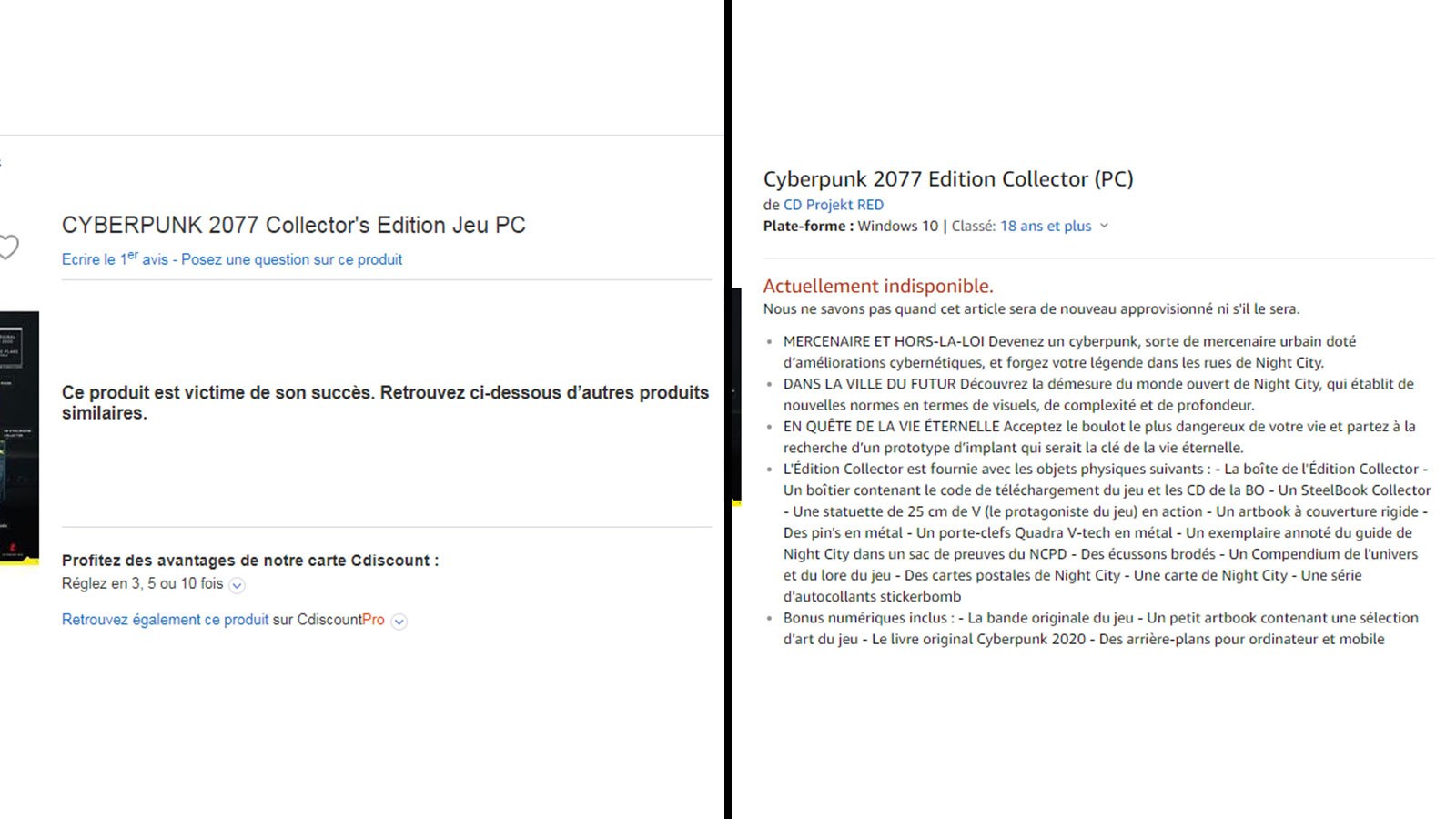 Cdiscount / Amazon