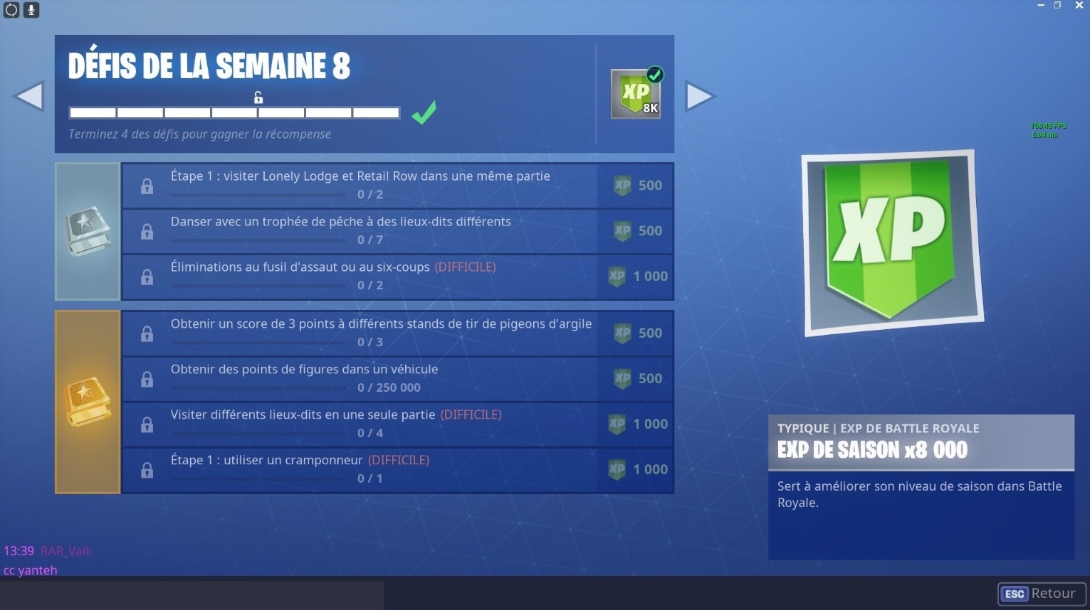 Liste Officielle Des Defis Fortnite De La Semaine 8 Saison 6 Dexerto Fr Defi Fortnite Semaine 8 Saison 8 Defi Fortnite Semaine 8 Saison 8 Liste Officielle Des Defis Fortnite De La Semaine 8 Saison 6 Dexerto Fr