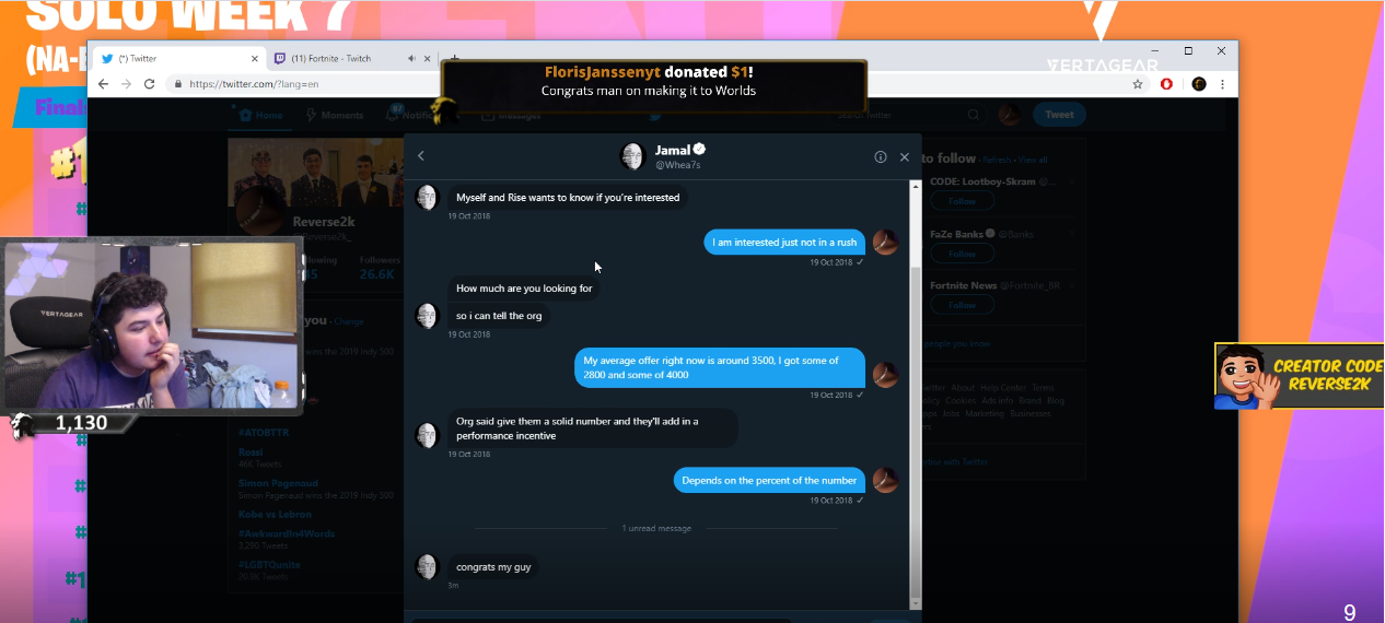 Combien J'ai Mis D'argent Sur Fortnite Un joueur pro Fortnite dévoile accidentellement combien d'argent il