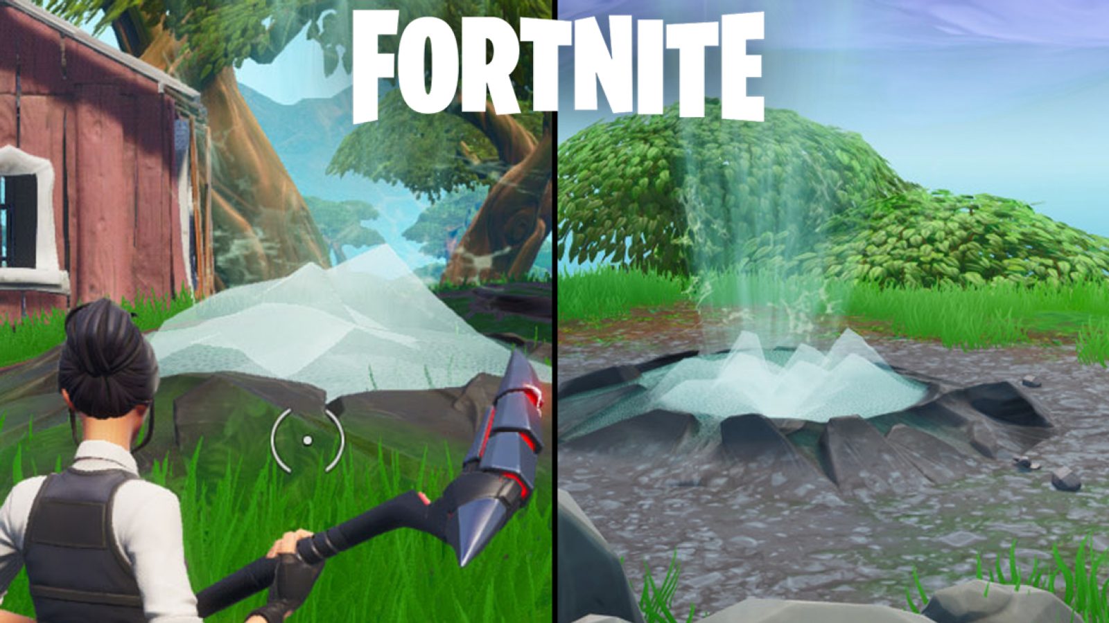Utiliser des geysers dans différentes parties Défis Fortnite Semaine 2 Saison 9 Dexerto.fr