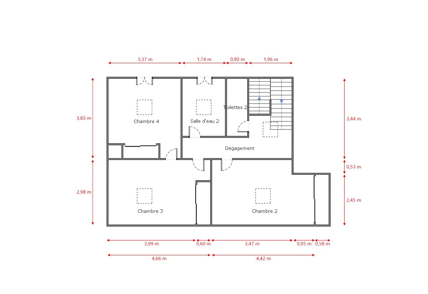 Magnifique duplex au calme avec 4 chambres et balcon Champagne-au-Mont-d'Or 69410