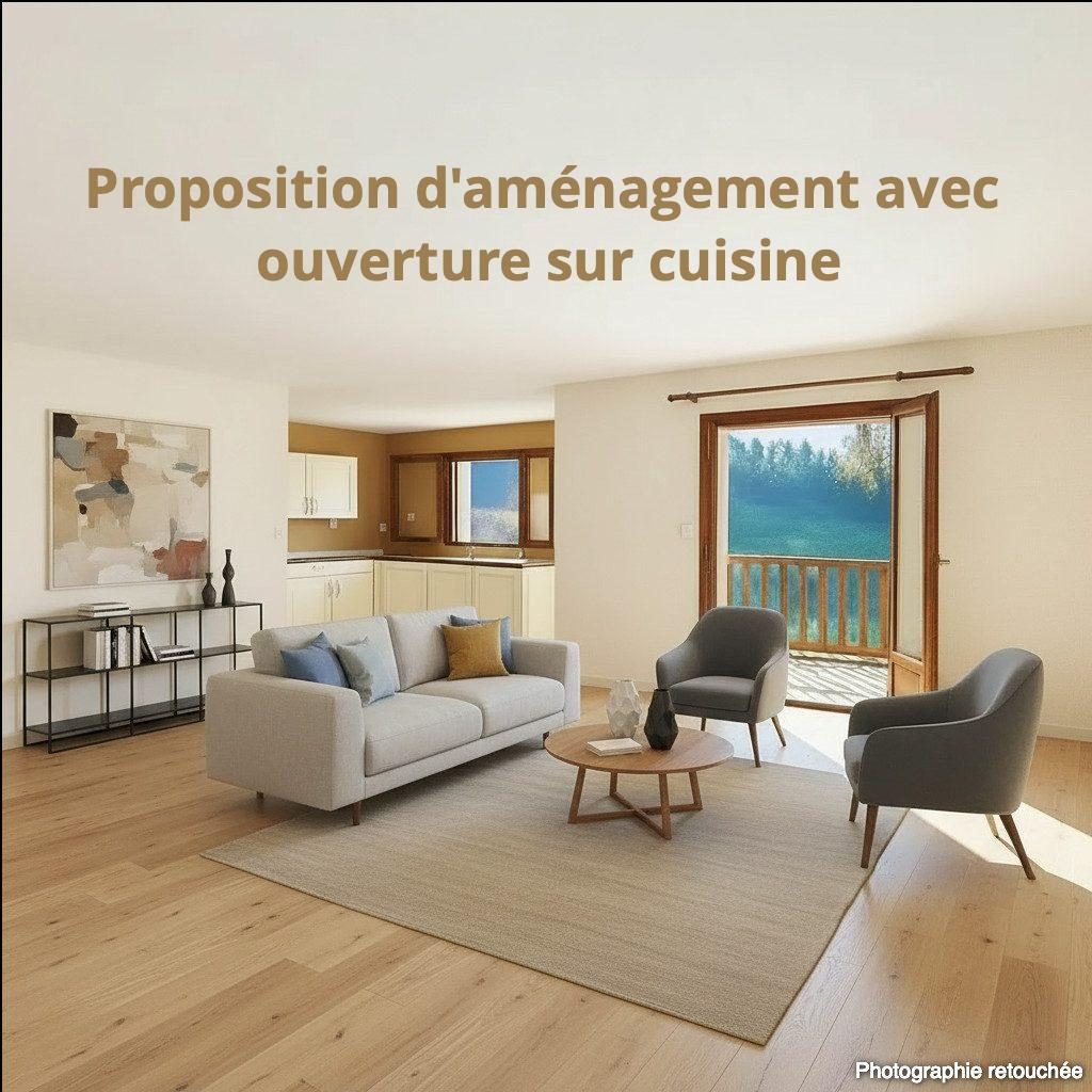 Villa plain-pied de 93 m2 à Villechenève – 3 chambres, sous-sol complet de 102 m2 avec vue panoramique