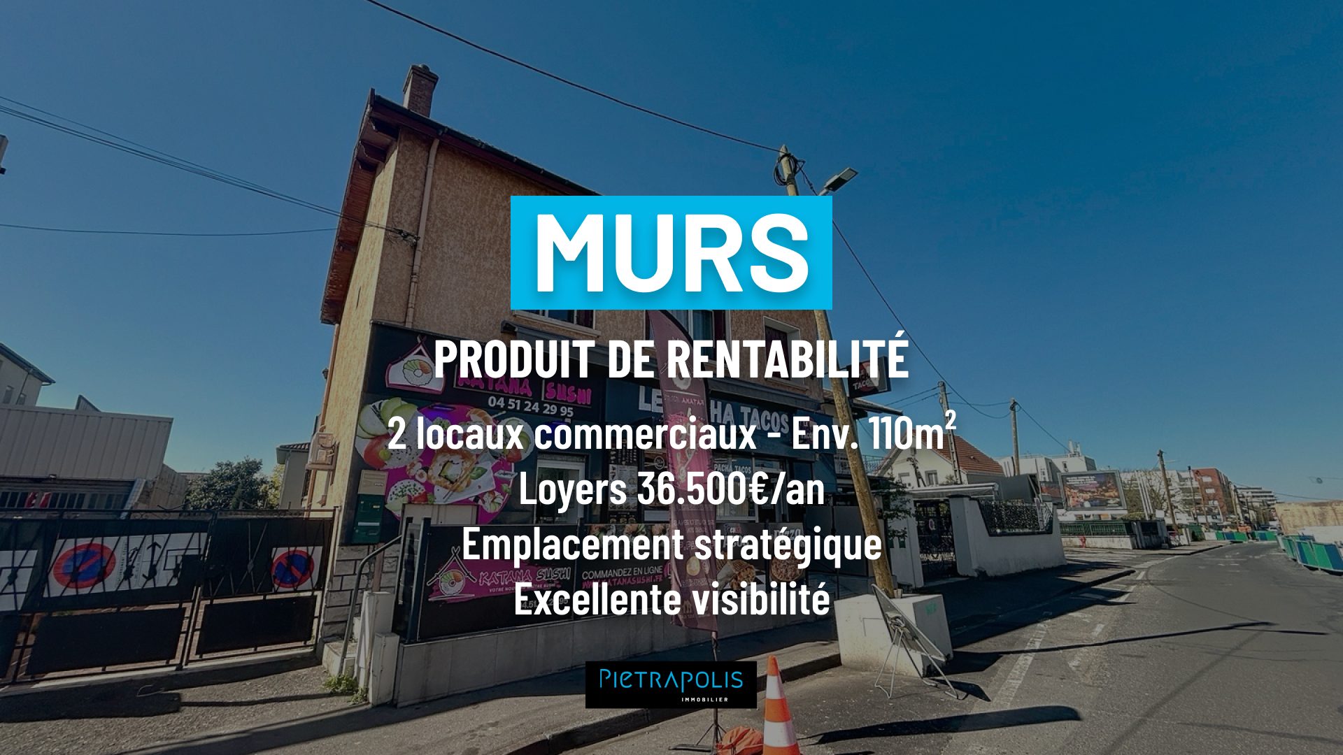 Local commercial - 120 m² - Bron (69500)
