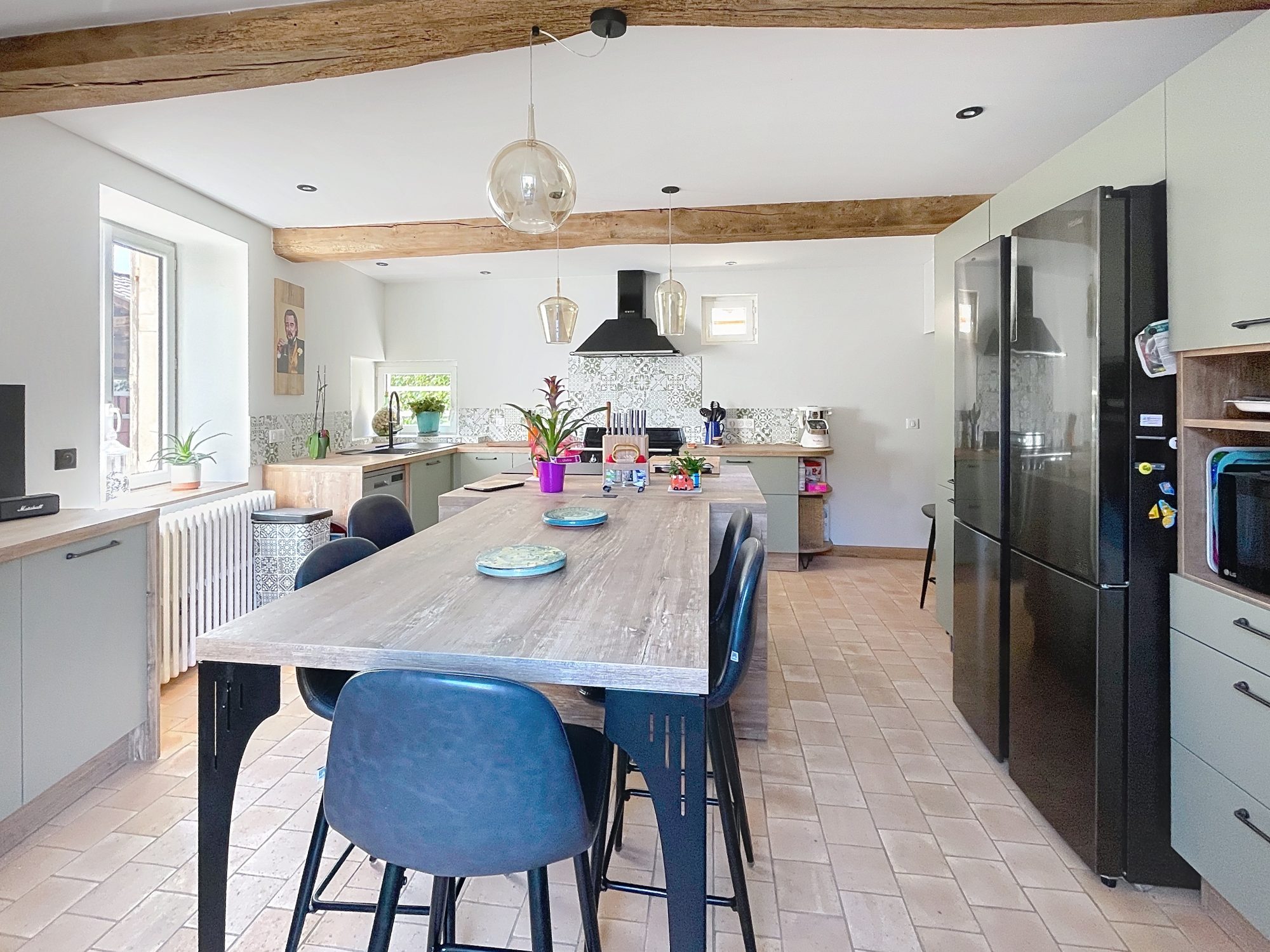 Corps de ferme 269 m² - 7 pièces - terrain 1479 m² Saint-Didier-sur-Chalaronne 01140