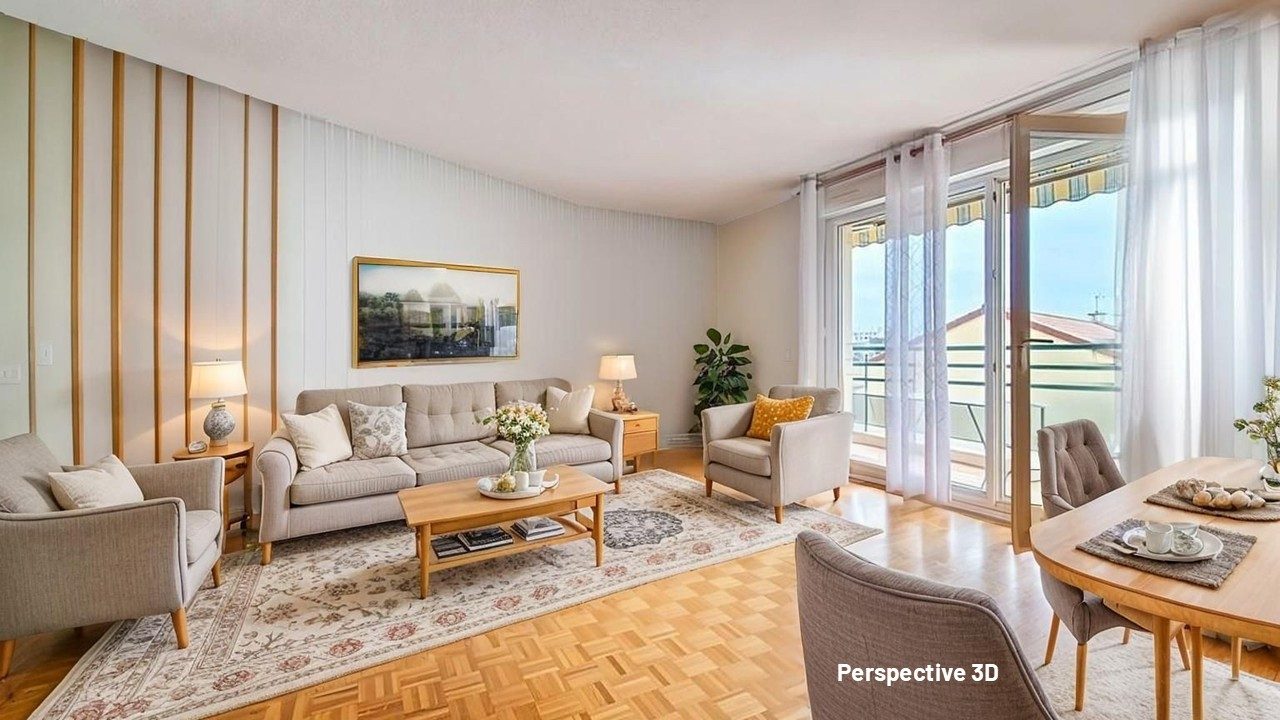 T3 de 73.73m², étage élevé, balcon, vue dégagée