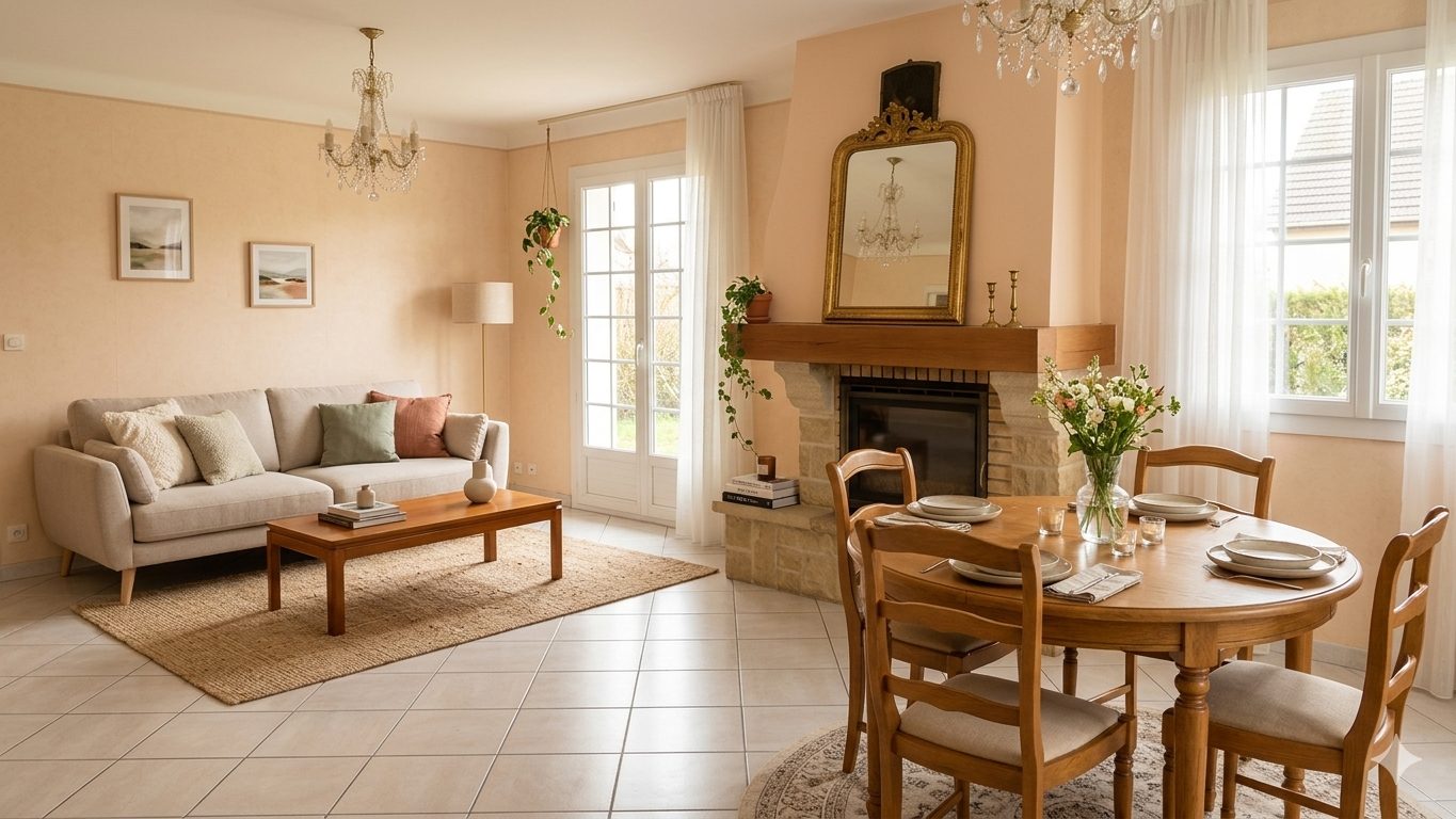 PLAIN PIED BOURG CALME BEAU TERRAIN