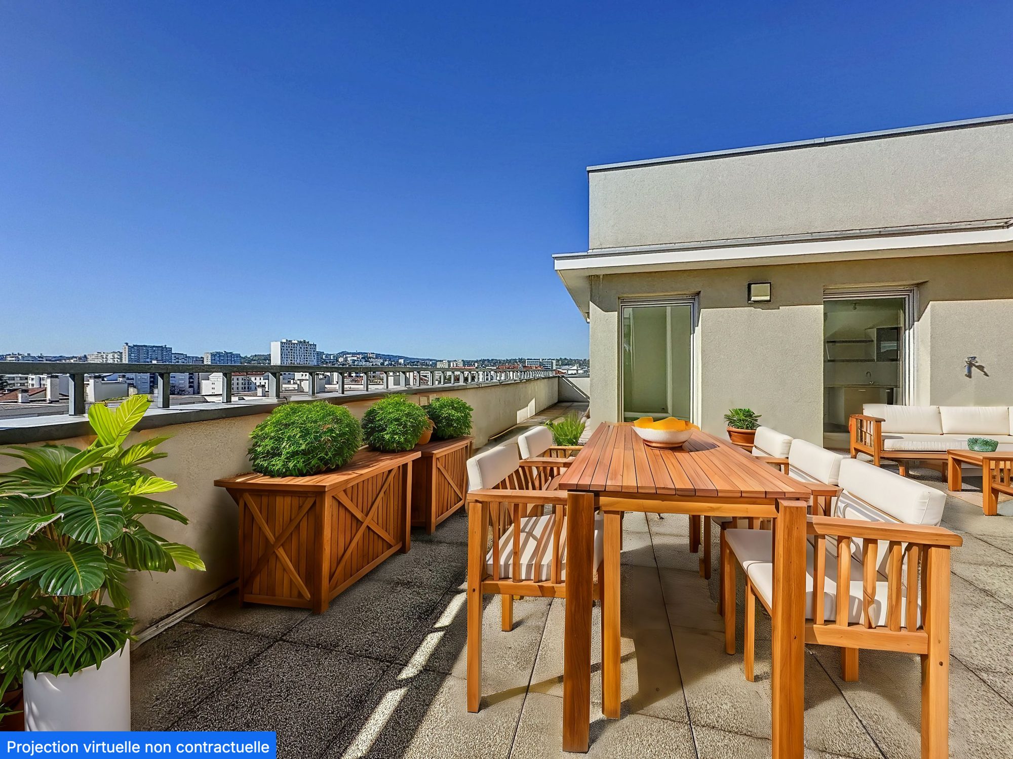 ATTIQUE - 80M2 TERRASSE -  2 CHMB - RUE COLIN