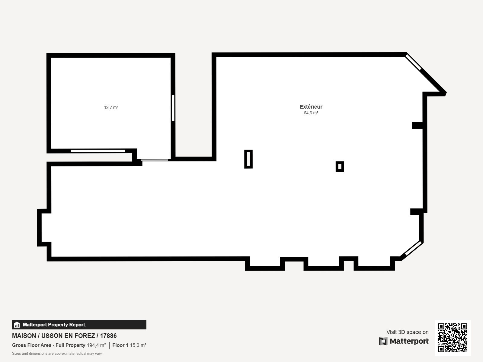 Ferme à rénover sur 1 hectares 5 de terrain constructible Usson-en-Forez 42550