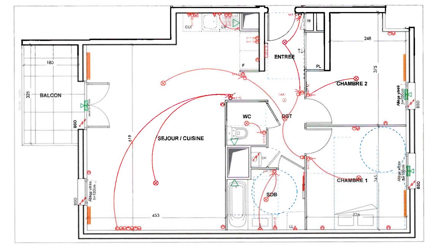 T3 de 70 m2 balcon vue dégagée Lyon 69008