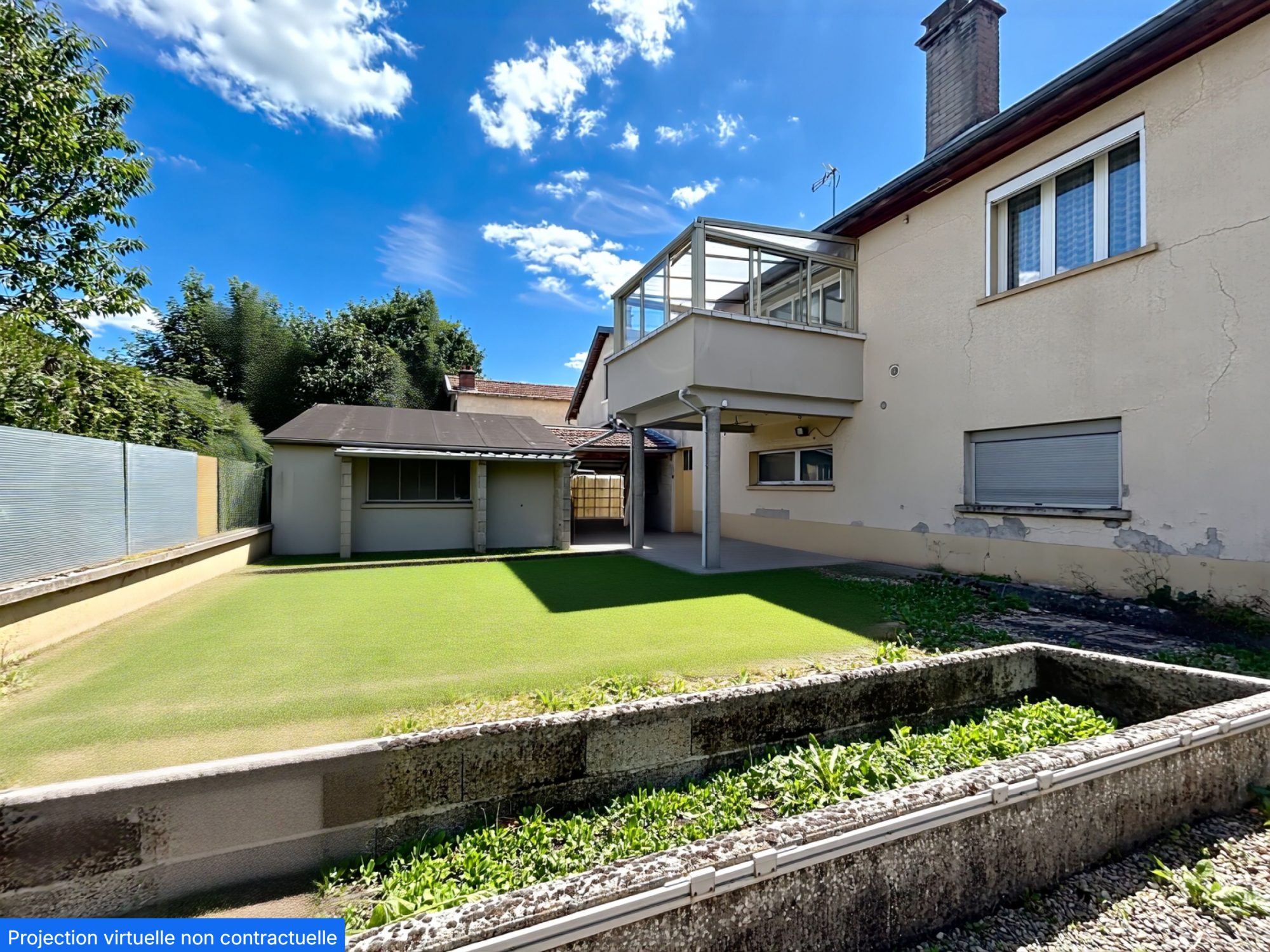 Maison avec deux garages