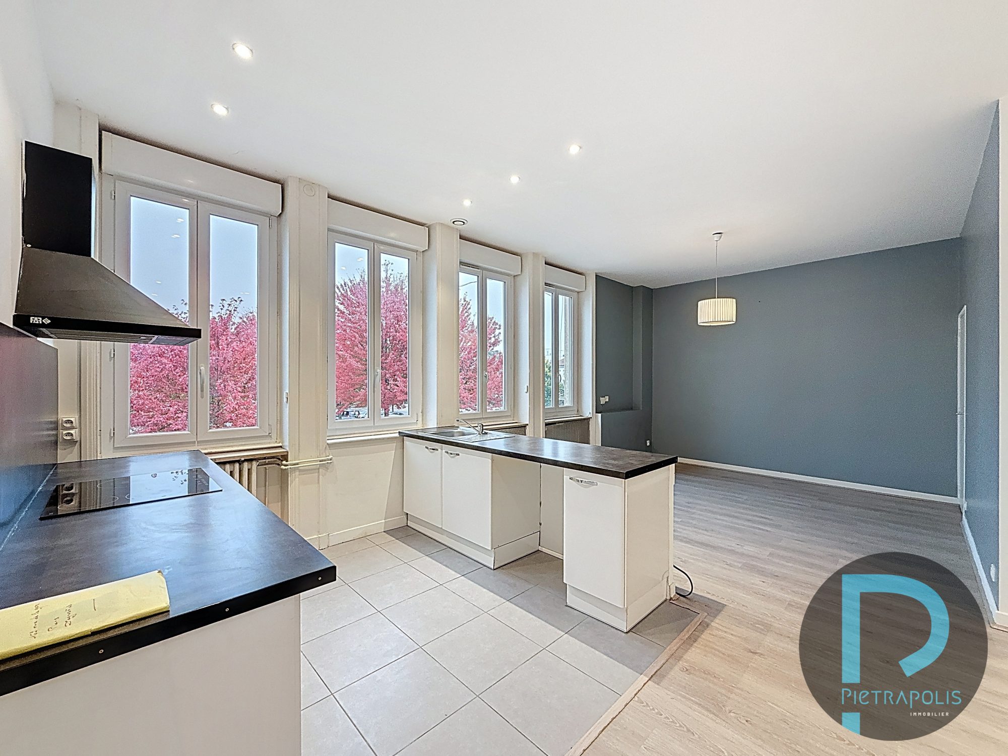 Appartement de 92m² - 3 chambres - Plein centre ville proche gare Villefranche S/S - 1 er étage sans ascenseur