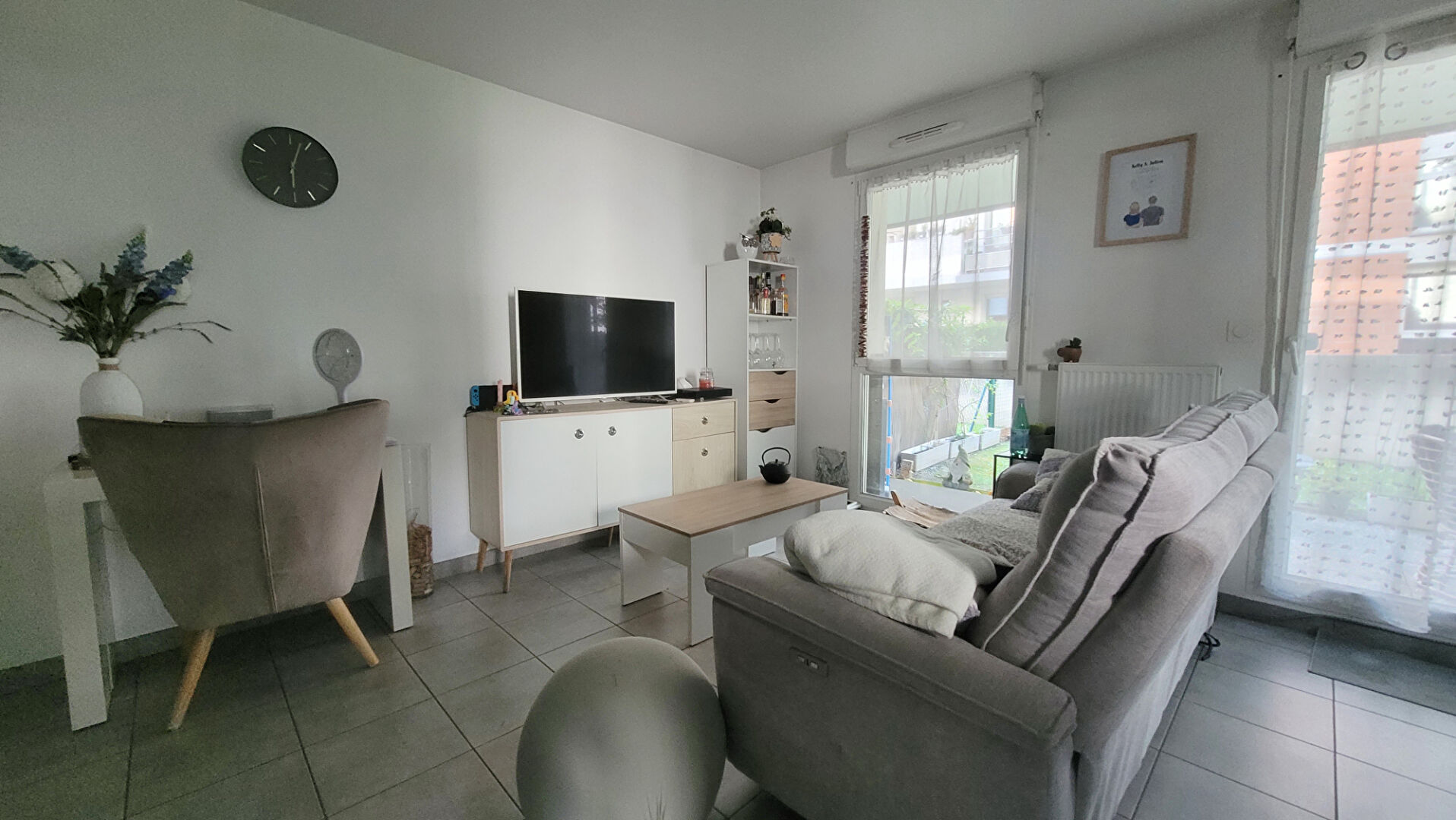 VENTE : appartement rez de jardin type f3