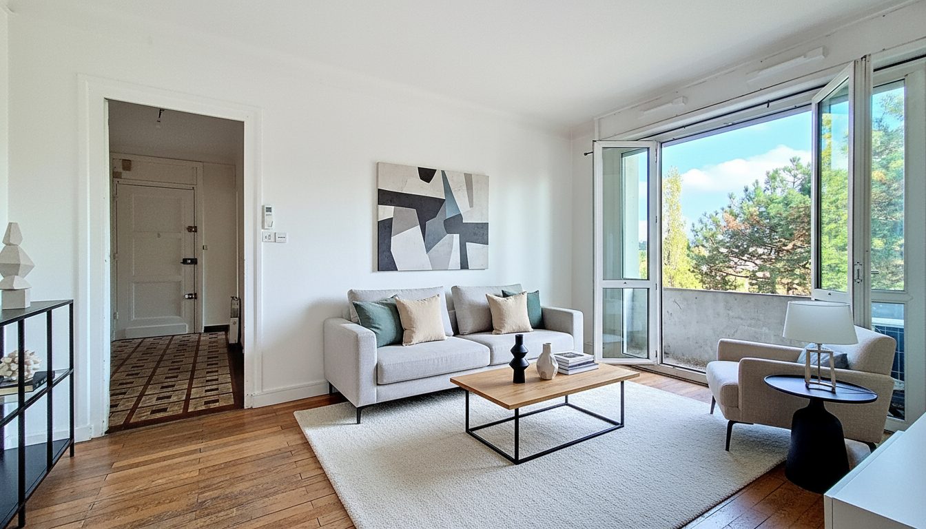 Lyon 8 - T2 de 56m² avec balcon au 2ème ét/7- ascenseur - Libre de suite