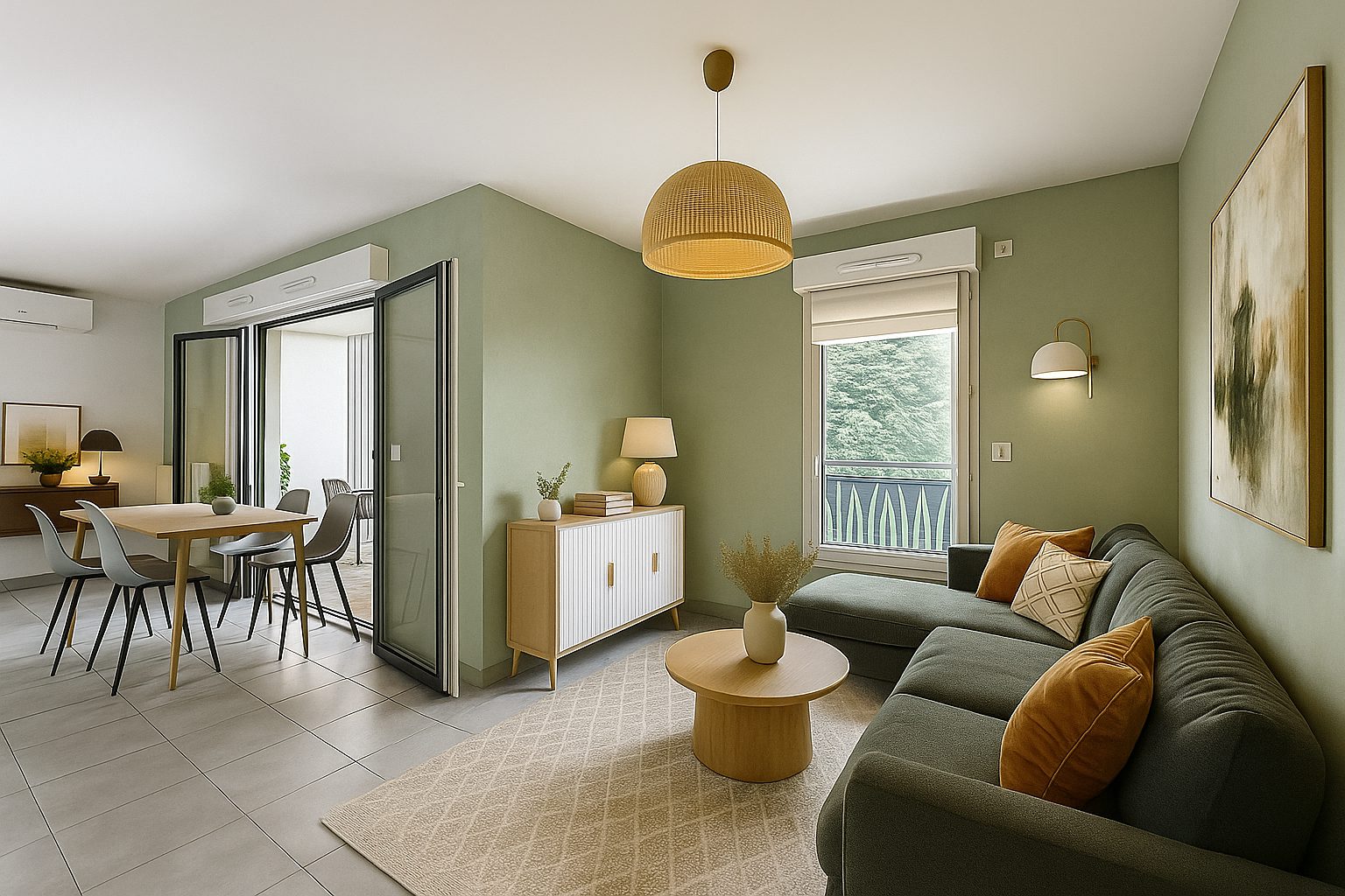 T2 avec Balcon Centre-Ville à pied