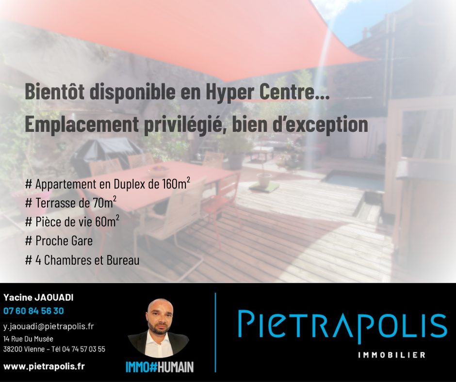 Duplex d’exception au cœur de ville Vienne 38200